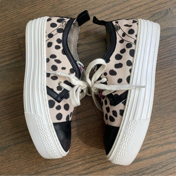 Dolfie Platform Sneakers Handmade Leather Dalmatian print EU 38 - Picture 14 of 14